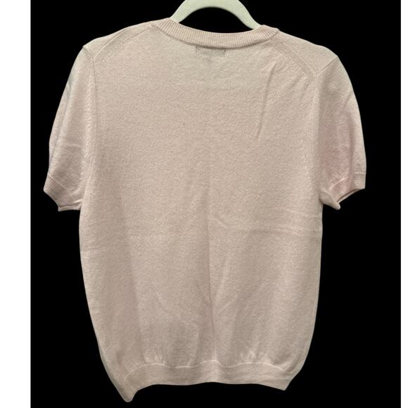 Quince Womens 100% Mongolian Cashmere Short Sleeve Sweater Size XL Quiet Luxury - Picture 2 of 6